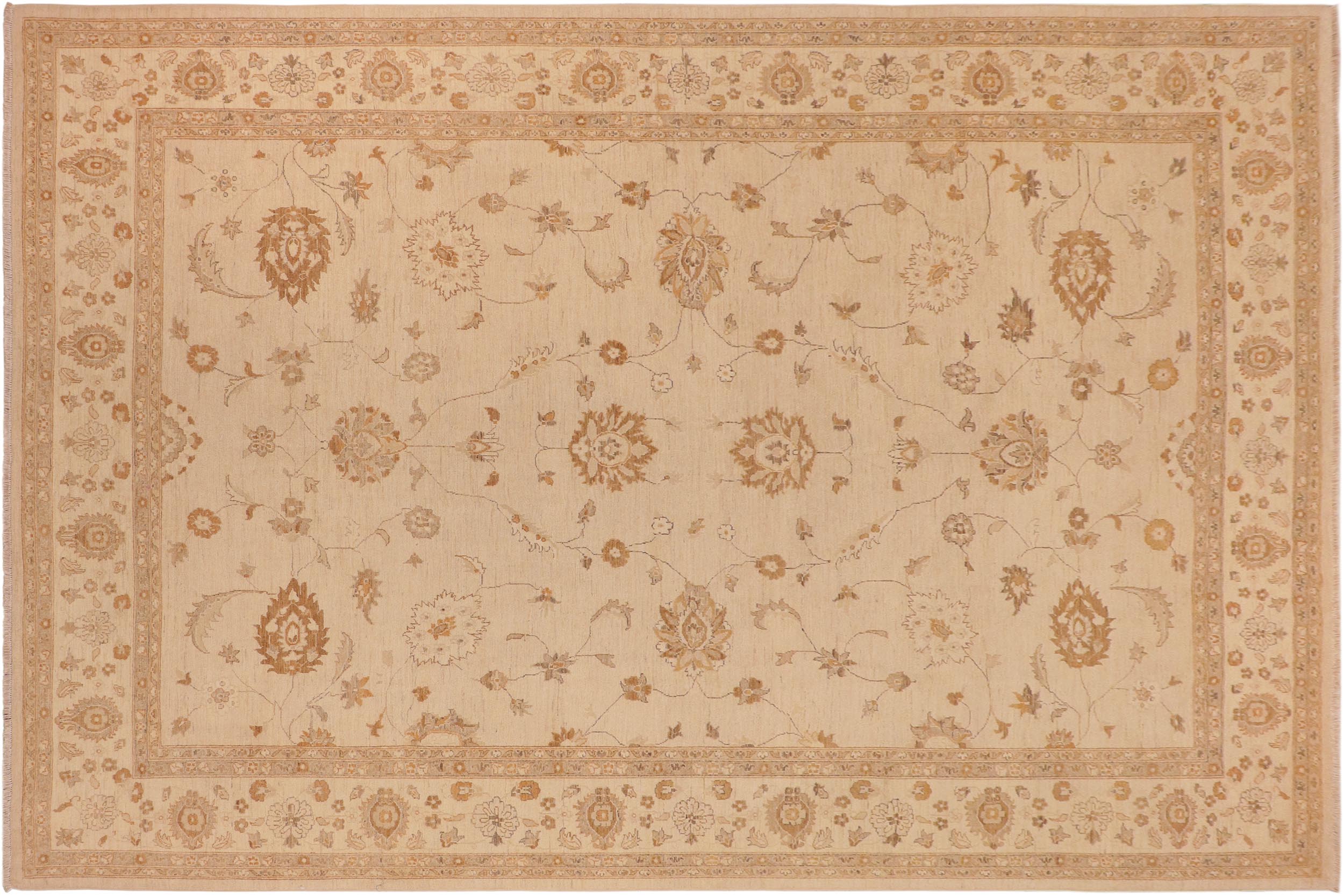 handmade Traditional Kafkaz Tan Brown Hand Knotted RECTANGLE 100% WOOL area rug 10x14