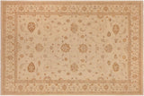 Boho Chic Ziegler Elinore Tan/Brown Hand-Knotted Wool Rug - 9'10'' x 13'11''