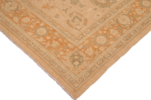 handmade Traditional Kafkaz Tan Rust Hand Knotted RECTANGLE 100% WOOL area rug 10x13