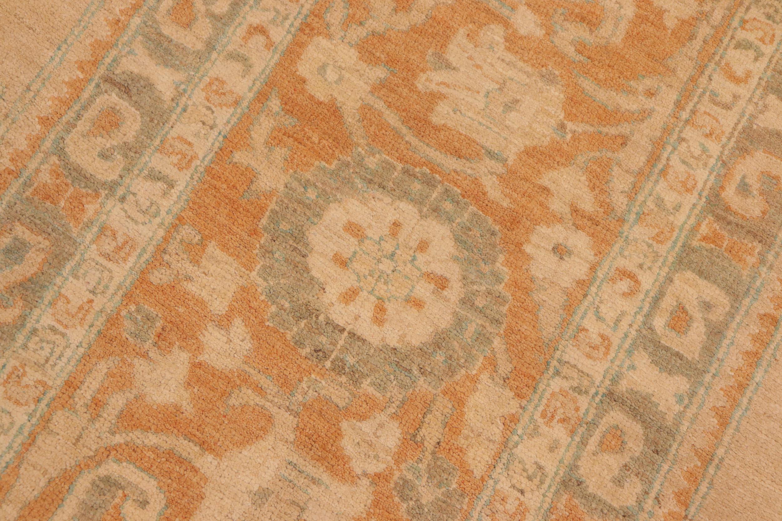 handmade Traditional Kafkaz Tan Rust Hand Knotted RECTANGLE 100% WOOL area rug 10x13