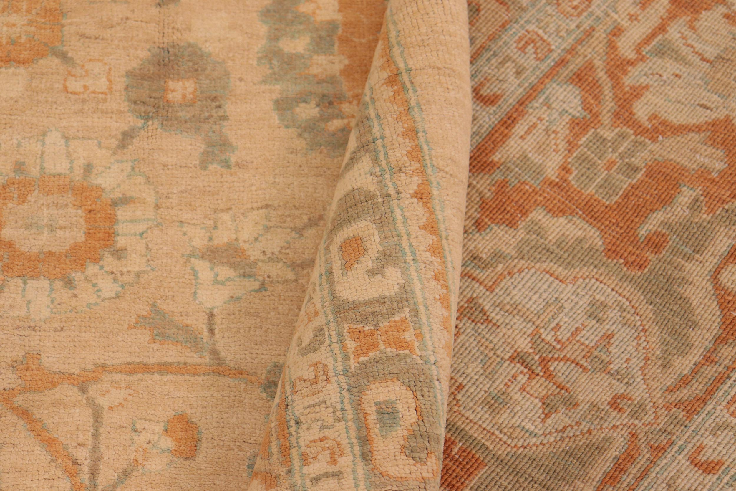 handmade Traditional Kafkaz Tan Rust Hand Knotted RECTANGLE 100% WOOL area rug 10x13