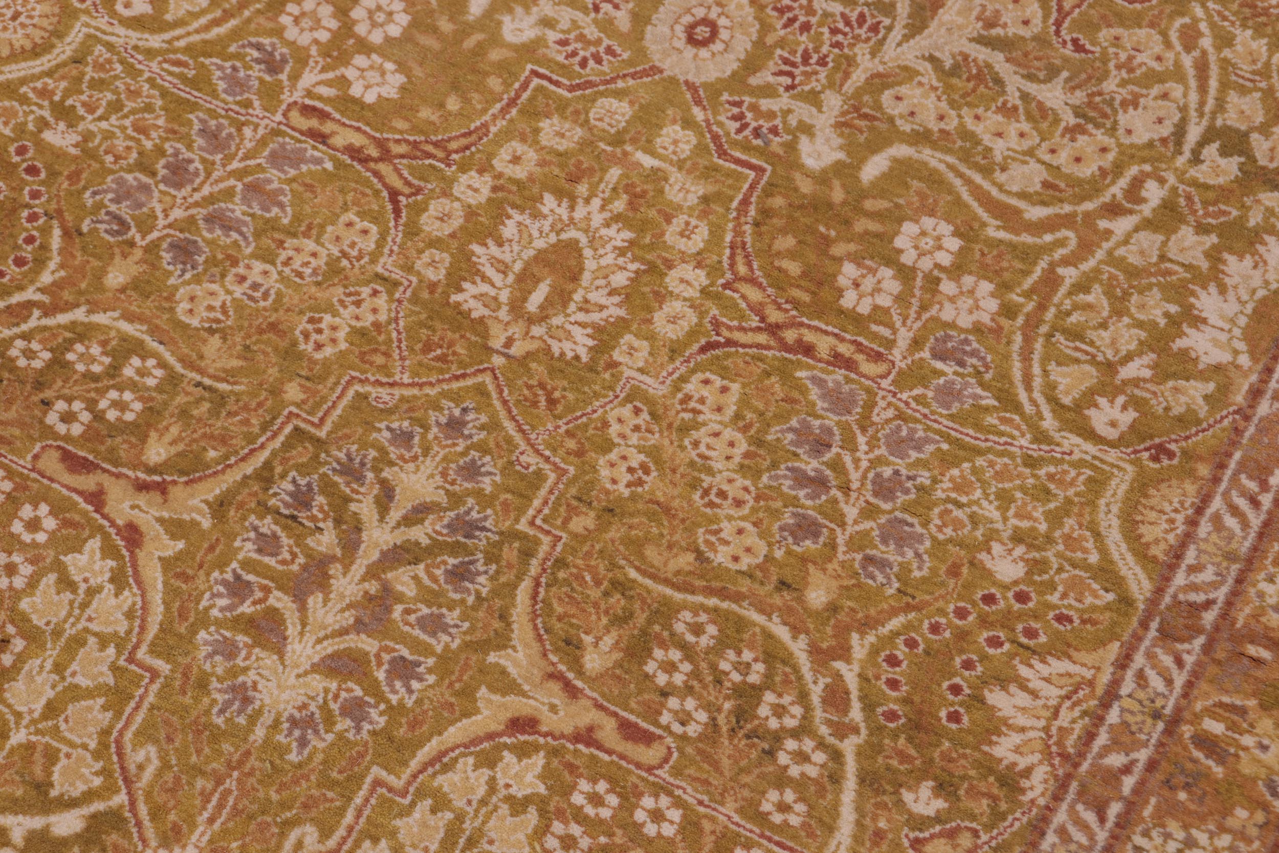 handmade Transitional Adam Green Gold Hand Knotted RECTANGLE 100% WOOL area rug 10 x 10