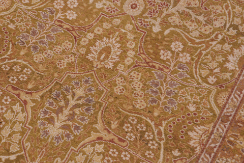 handmade Transitional Adam Green Gold Hand Knotted RECTANGLE 100% WOOL area rug 10 x 10