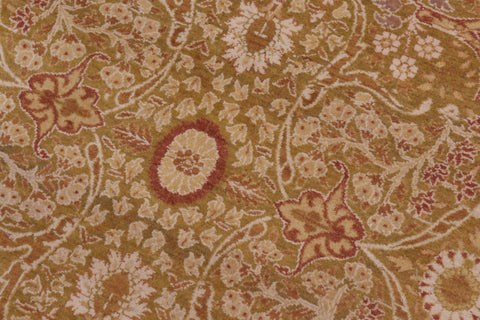 handmade Transitional Adam Green Gold Hand Knotted RECTANGLE 100% WOOL area rug 10 x 10