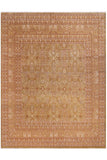 Traditional Adam Matthew Green Gold Hand Knotted Area rugs 10 x 10