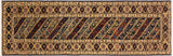 Oriental Ziegler Eric Blue Ivory Hand-Knotted Wool Runner  - 2'9'' x 9'8''