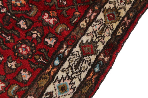 handmade Traditional Kashan Red Ivory Hand Knotted RUNNER WOOL&SILK area rug 3 x 7