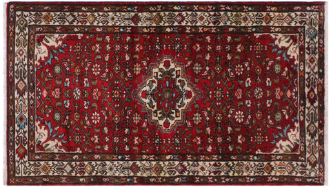 handmade Traditional Kashan Red Ivory Hand Knotted RUNNER WOOL&SILK area rug 3 x 7