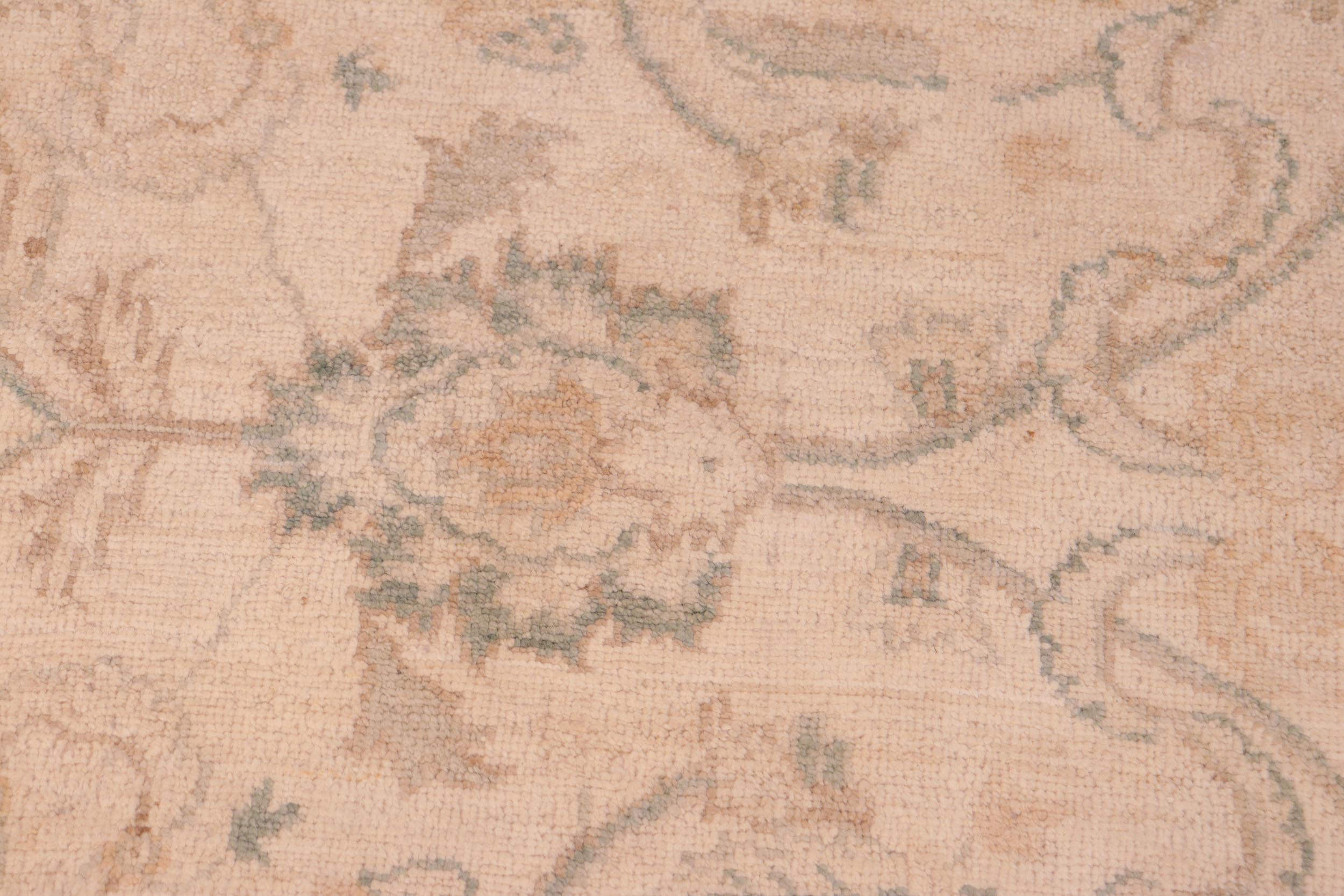 handmade Traditional Kafkaz Beige Gray Hand Knotted RECTANGLE 100% WOOL area rug 6x9