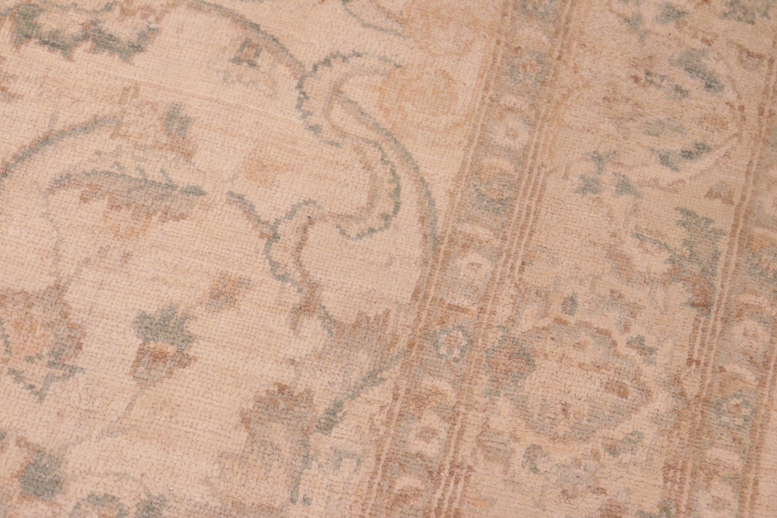 handmade Traditional Kafkaz Beige Gray Hand Knotted RECTANGLE 100% WOOL area rug 6x9