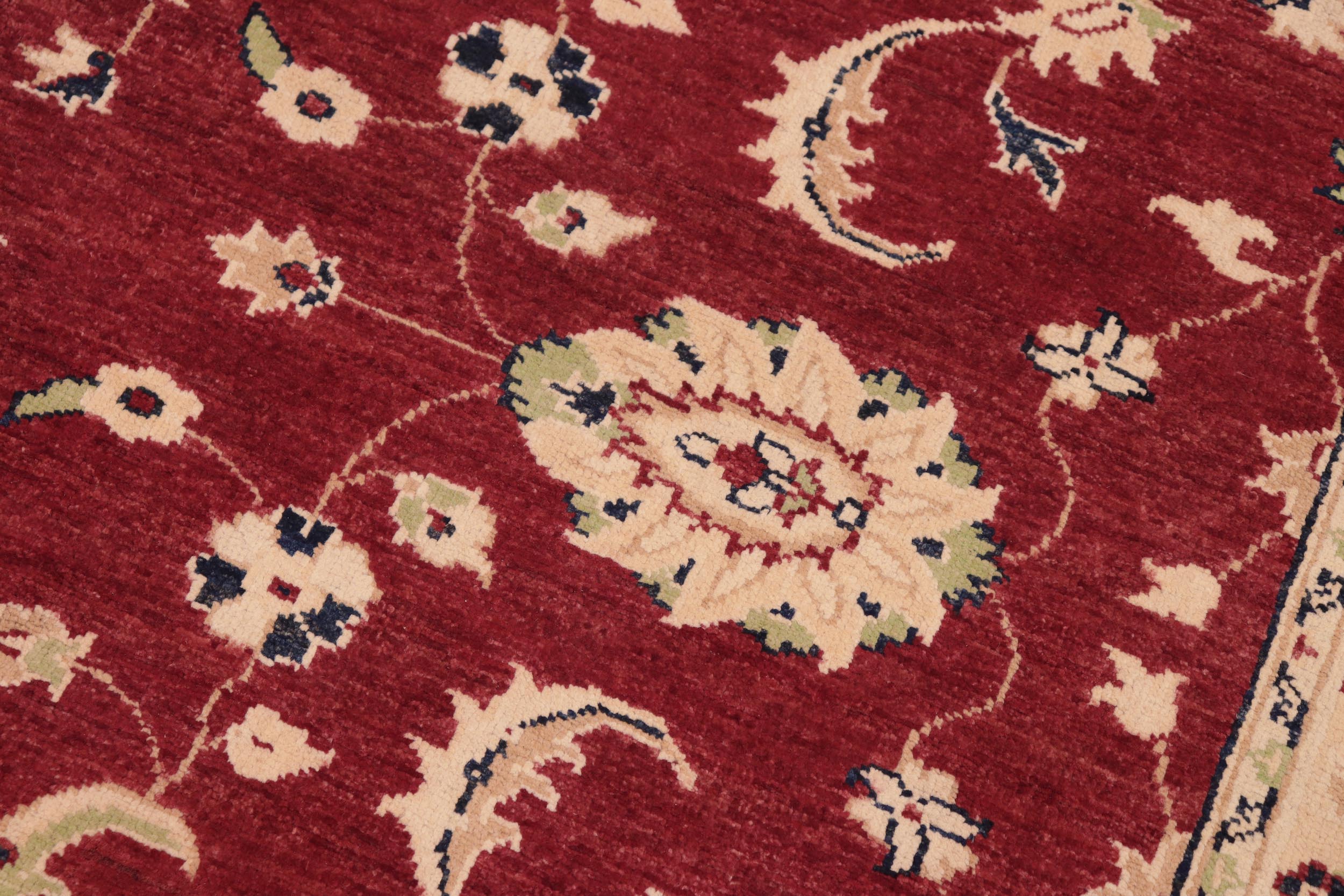 handmade Traditional Kafkaz Red Blue Hand Knotted RECTANGLE 100% WOOL area rug 6x9