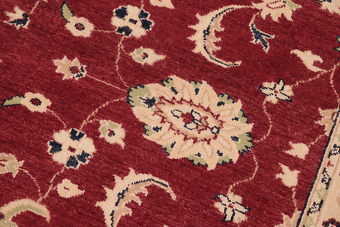 handmade Traditional Kafkaz Red Blue Hand Knotted RECTANGLE 100% WOOL area rug 6x9