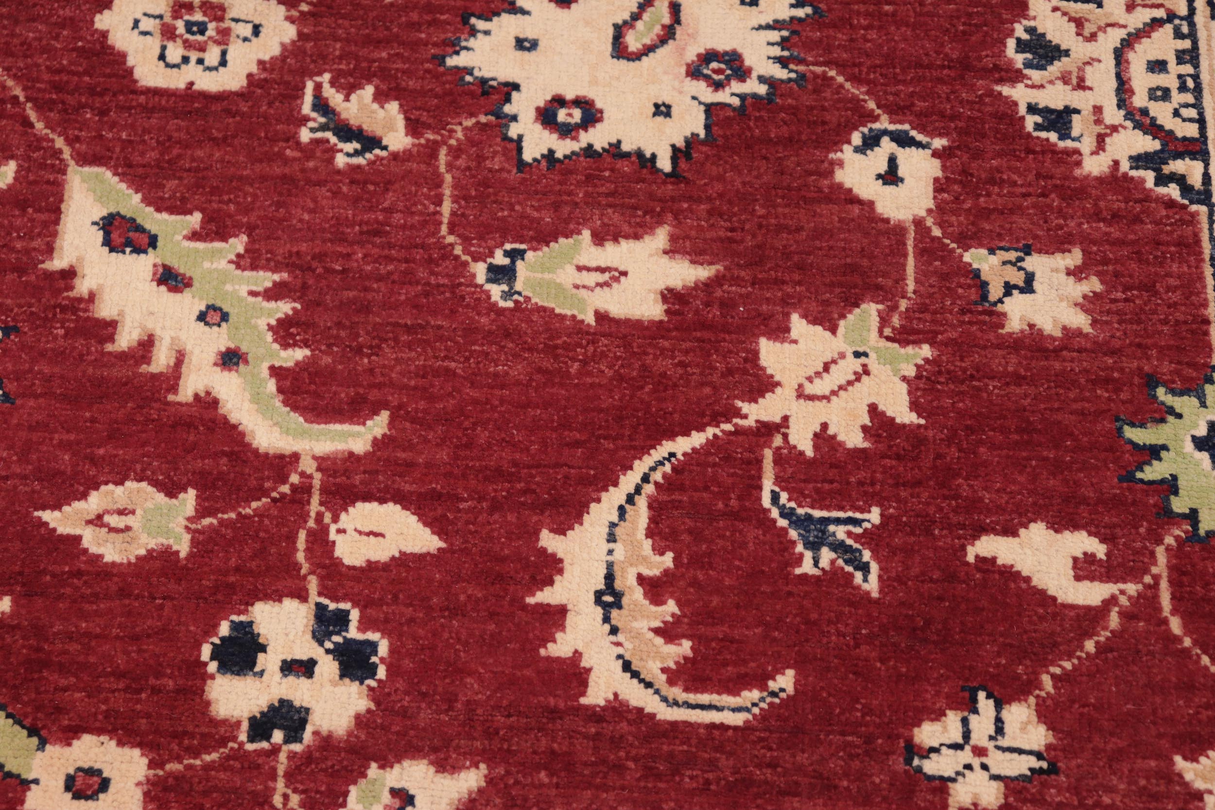 handmade Traditional Kafkaz Red Blue Hand Knotted RECTANGLE 100% WOOL area rug 6x9