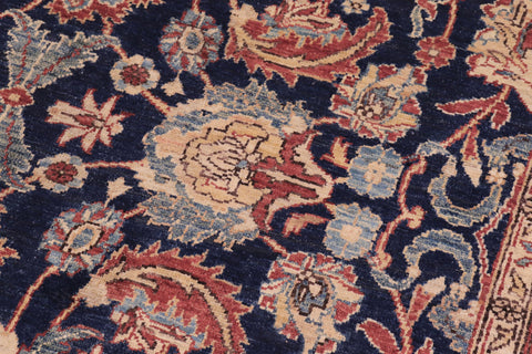 handmade Traditional Kafkaz Blue  Hand Knotted RECTANGLE 100% WOOL area rug 6x9