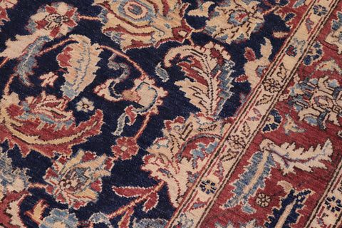 handmade Traditional Kafkaz Blue  Hand Knotted RECTANGLE 100% WOOL area rug 6x9