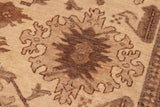 handmade Traditional Kafkaz Beige Tan Hand Knotted RECTANGLE 100% WOOL area rug 6 x 9