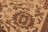 handmade Traditional Kafkaz Beige Tan Hand Knotted RECTANGLE 100% WOOL area rug 6 x 9