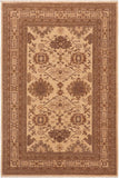 handmade Traditional Kafkaz Beige Tan Hand Knotted RECTANGLE 100% WOOL area rug 6 x 9