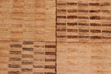 handmade Modern Gabbeh Beige Tan Hand Knotted RECTANGLE 100% WOOL area rug 6  x 9 