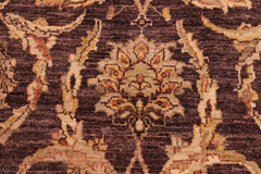 handmade Traditional Kafkaz Brown Ivory Hand Knotted RECTANGLE 100% WOOL area rug 6X9