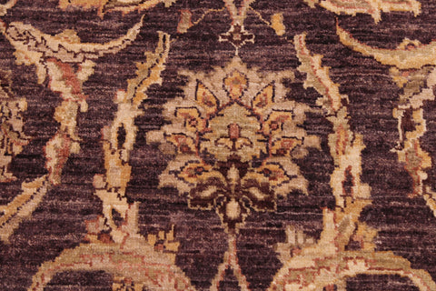 handmade Traditional Kafkaz Brown Ivory Hand Knotted RECTANGLE 100% WOOL area rug 6x9