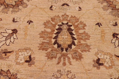 handmade Traditional Kafkaz Tan Beige Hand Knotted RECTANGLE 100% WOOL area rug 8x10