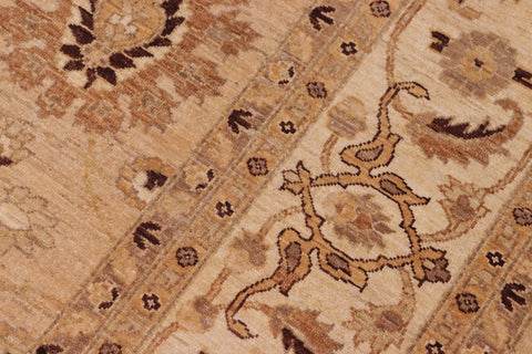 handmade Traditional Kafkaz Tan Beige Hand Knotted RECTANGLE 100% WOOL area rug 8x10
