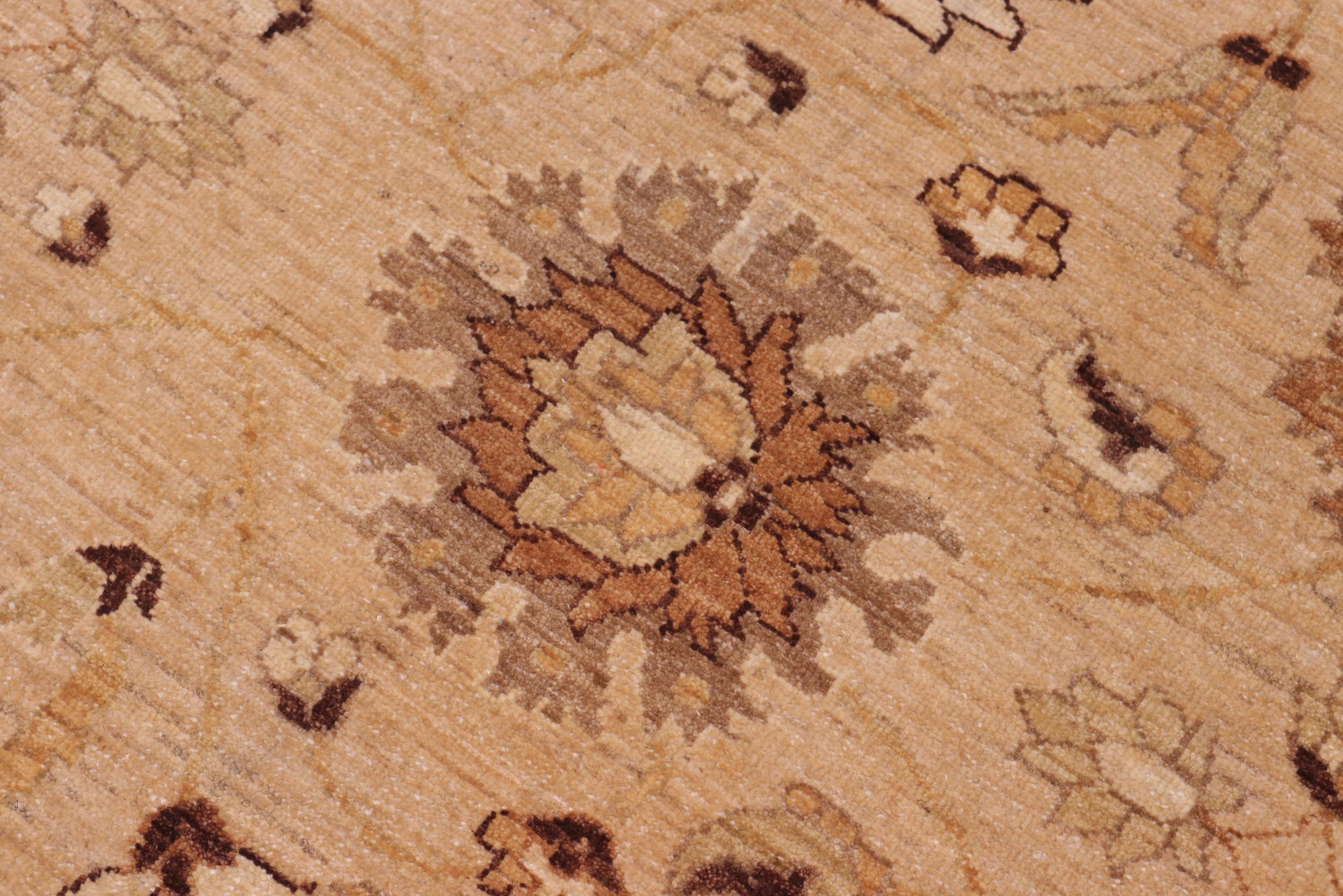 handmade Traditional Kafkaz Tan Beige Hand Knotted RECTANGLE 100% WOOL area rug 8x10