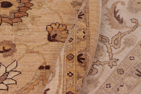 handmade Traditional Kafkaz Tan Beige Hand Knotted RECTANGLE 100% WOOL area rug 8x10