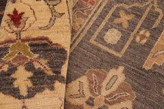 handmade Traditional Kafkaz Brown Beige Hand Knotted RECTANGLE 100% WOOL area rug 8X10