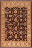 handmade Transitional Kafkaz Brown Beige Hand Knotted RECTANGLE 100% WOOL area rug 8 x 9