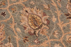 handmade Transitional Kafkaz Lt. Green Beige Hand Knotted RECTANGLE 100% WOOL area rug 8X10