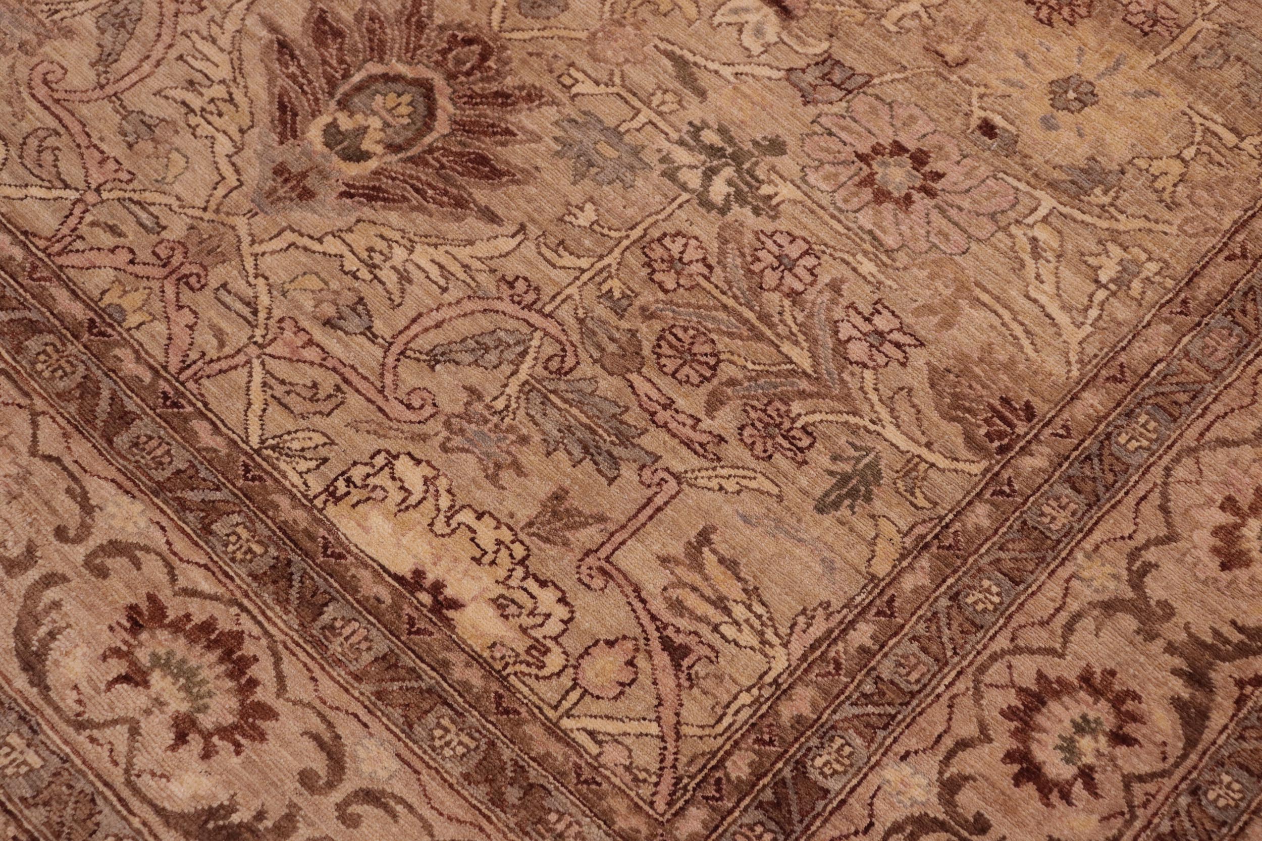 handmade Traditional Kafkaz Tan Gray Hand Knotted RECTANGLE 100% WOOL area rug 6x9
