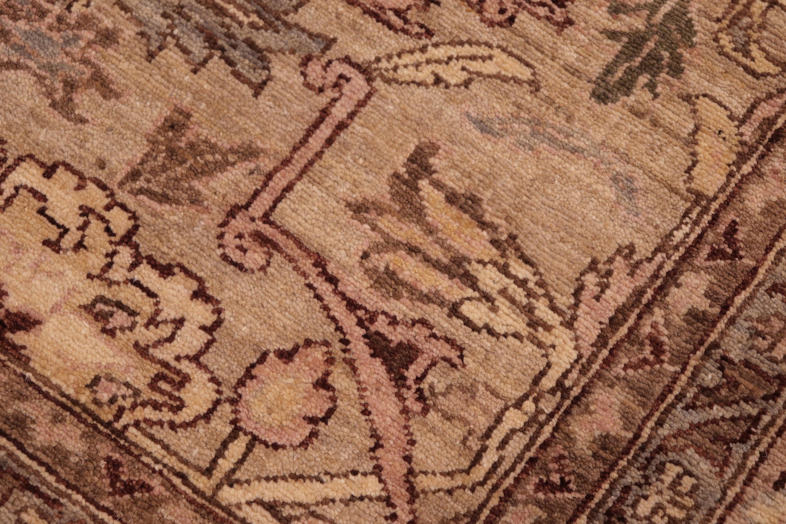 handmade Traditional Kafkaz Tan Gray Hand Knotted RECTANGLE 100% WOOL area rug 6x9