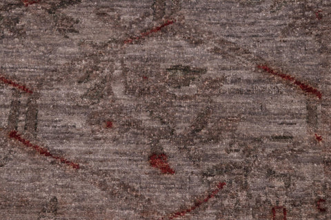 handmade Over Dyed Over Dyed Gray Red Hand Knotted RECTANGLE 100% WOOL area rug 6' x 9'