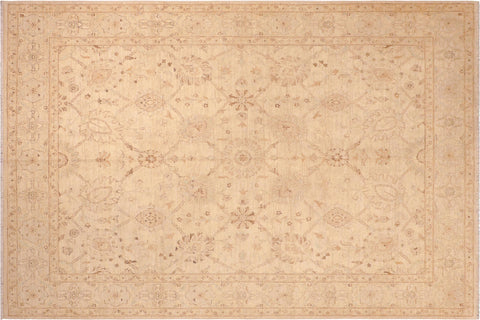 handmade Traditional Kafkaz Beige Blue Hand Knotted RECTANGLE 100% WOOL area rug 8x10