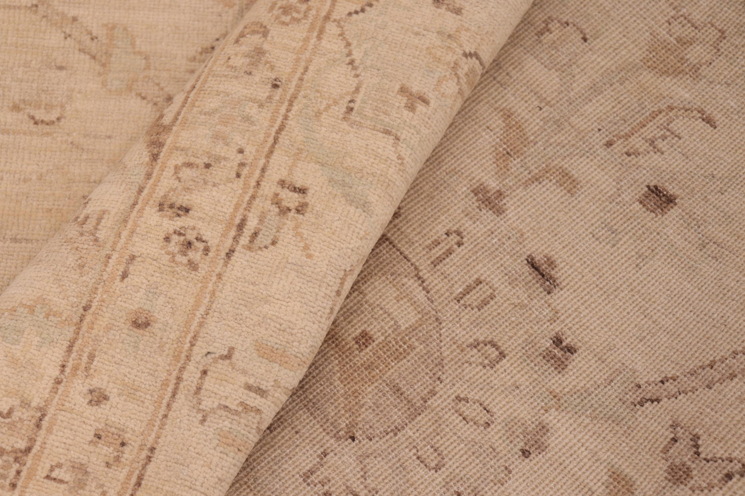 handmade Traditional Kafkaz Beige Blue Hand Knotted RECTANGLE 100% WOOL area rug 8x10