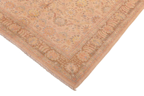 handmade Traditional Kafkaz Tan Brown Hand Knotted RECTANGLE 100% WOOL area rug 6' x 9'