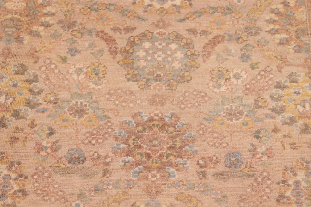 handmade Transitional Kafkaz Tan Brown Hand Knotted RECTANGLE 100% WOOL area rug 6'X9'