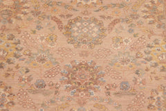 handmade Transitional Kafkaz Tan Brown Hand Knotted RECTANGLE 100% WOOL area rug 6'X9'