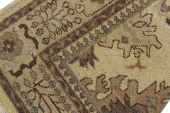 handmade Traditional Kafkaz Gold Tan Hand Knotted RUNNER 100% WOOL area rug 3X9