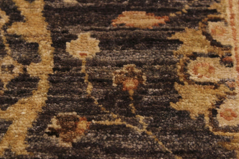 handmade Transitional Kafkaz Gray Ivory Hand Knotted RUNNER 100% WOOL area rug 3' x 25'