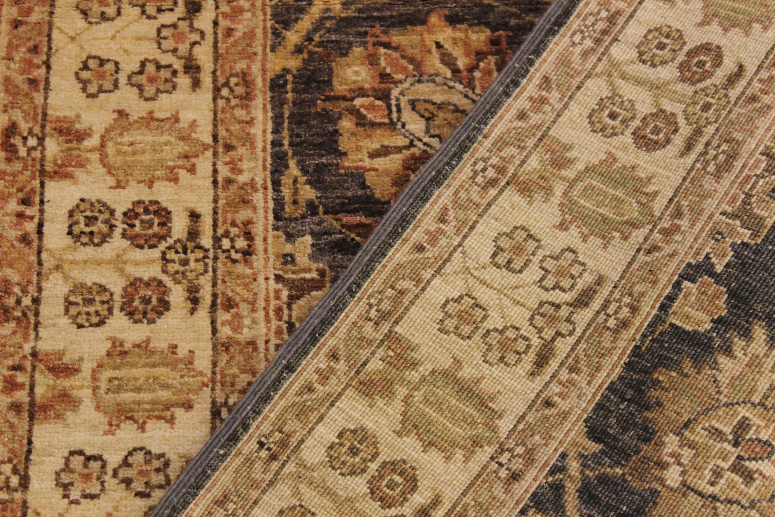 handmade Transitional Kafkaz Gray Ivory Hand Knotted RUNNER 100% WOOL area rug 3' x 25'