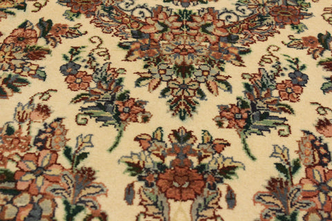 handmade Traditional Sarook Beige Pink Hand Knotted RECTANGLE 100% WOOL area rug 4x6