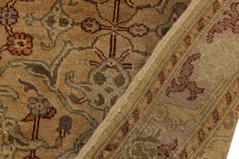 handmade Transitional Kafkaz Tan Gray Hand Knotted RUNNER 100% WOOL area rug 3' x 6'