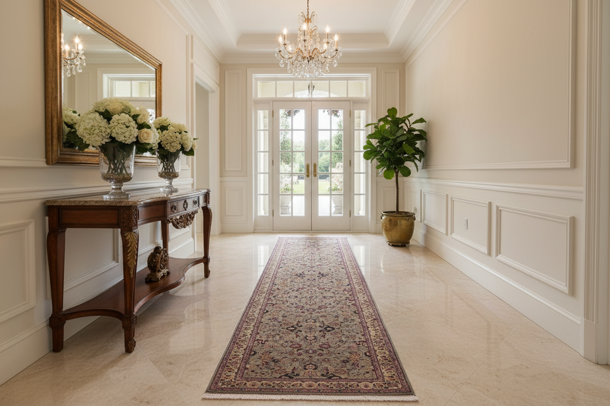 handmade Traditional Abasi Afsha Green Beige Hand Knotted RUNNER 100% WOOL area rug 3x13