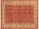 Heritage Ranee Red/Beige Wool Rug - 6'1'' x 9'2''