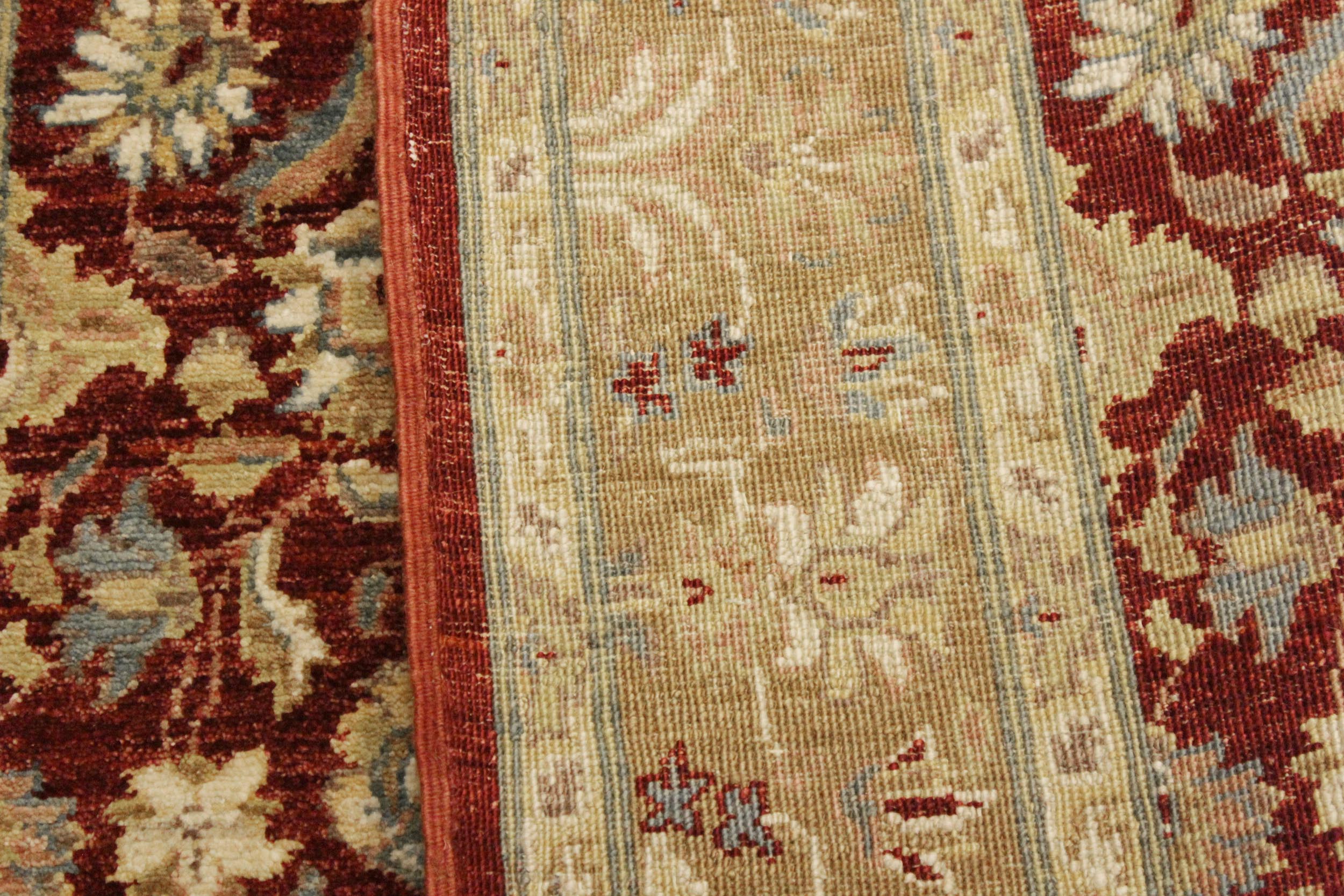 handmade Traditional Kafkaz Red Gold Hand Knotted RECTANGLE 100% WOOL area rug 4x6