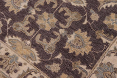 handmade Traditional Kafkaz Brown Ivory Hand Knotted RECTANGLE 100% WOOL area rug 3X5