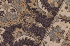 handmade Traditional Kafkaz Brown Ivory Hand Knotted RECTANGLE 100% WOOL area rug 3X5